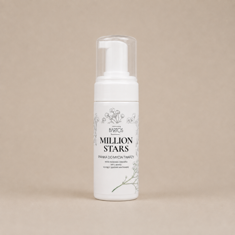 Million Stars pianka do mycia twarzy