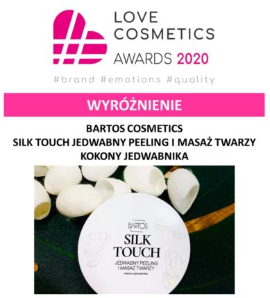 Love Cosmetics Awards 2020 wyróżnienie dla Silk Touch kokony jedwabnika - 