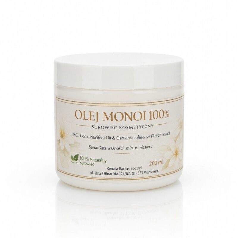 Olej mono 100 procent naturalny masełko do ciała i włosów Bartos